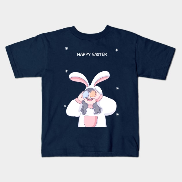 Happy Easter Day 2023 Kids T-Shirt by Pop on Elegance